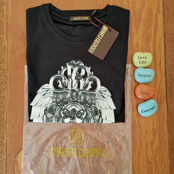 Roberto Cavalli New Men's short sleeve top - Picture 2 of 6